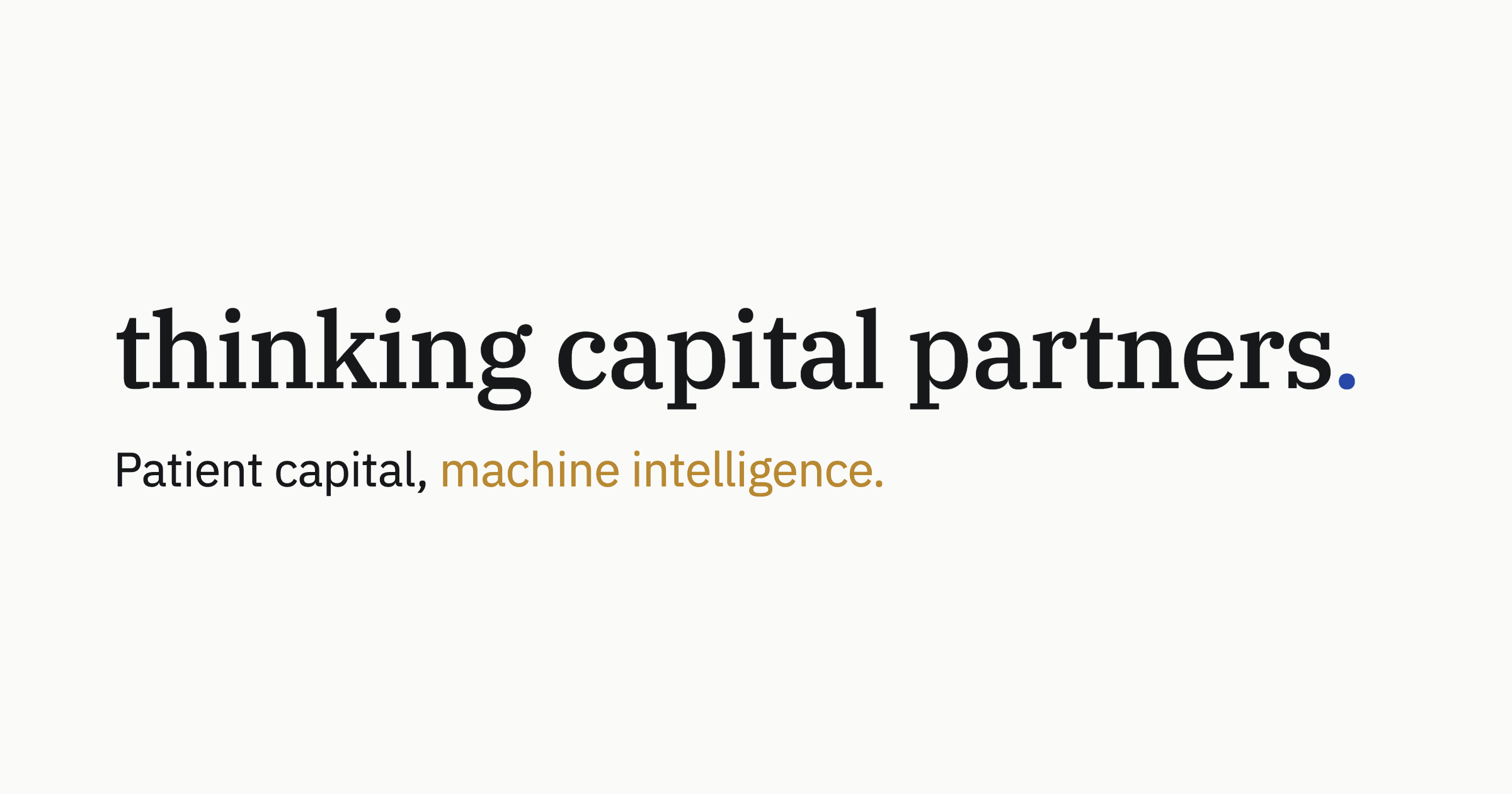 Think Capital Thinking Capital Partners | Investment technology platform